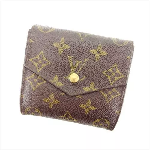 Louis Vuitton Wallet Purse Monogram Brown Woman Authentic Used Y1915