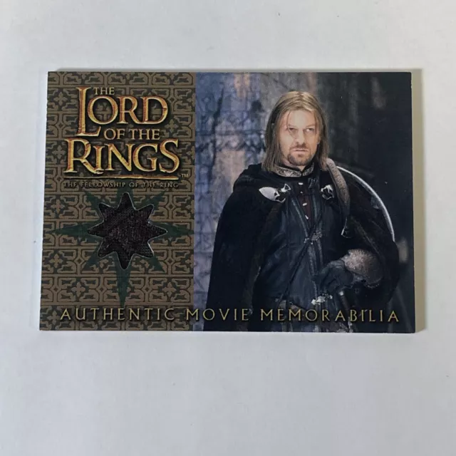 Topps Lord of the Rings Fellowship Boromir's Cloak Costume Memorabilia Card