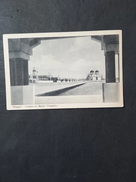 CARTOLINA BENGASI (LIBIA). Lungomare Benito Mussolini. Viaggiata. EUR 2 ...