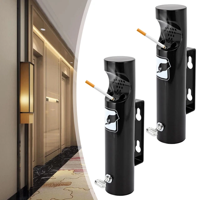 2Pcs Mini Hotels Elevator Cigarette Butts Storager Cigarette Butt Receptacle