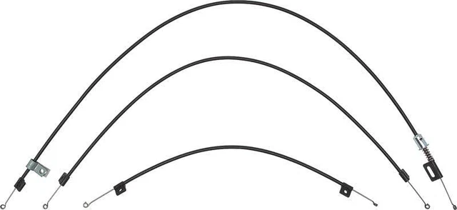 1969 Camaro 1969-74 Nova Ventura Apollo; Heater Control Cable Set ; with AC; 3