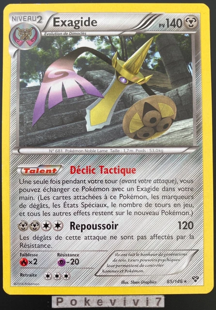 Carte Pokemon EXAGIDE 85/146 Rare XY1 XY de Base FR