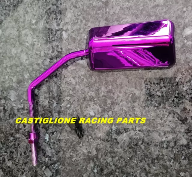 21209032 SPECCHIETTO F1-STYLE UNIVERSALE VIOLA CROMATO DX/SX 8mm MOTO-SCOOTER