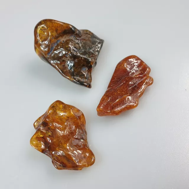 Pierre d'ambre brut Rought Loose Gemstone Tumble Stone of Baltic Amber...