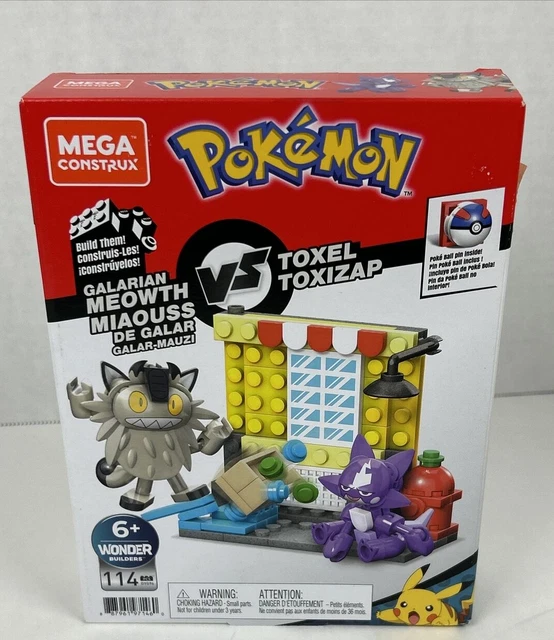MEGA CONSTRUX POKEMON Battle Set GALARIAN MEOWTH vs TOXEL 114 Pcs. New £11.85 PicClick UK