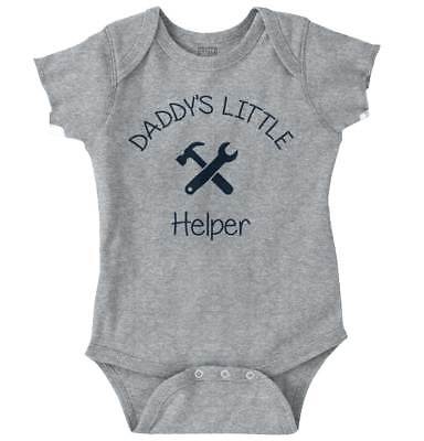 Daddys Little Helper Cute Fathers Day Gift Baby Boys Infant Romper Newborn