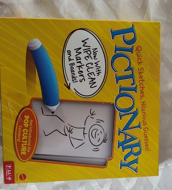 MATTEL GAMES PICTIONARY Drawing Game, Board Game for Family complete £