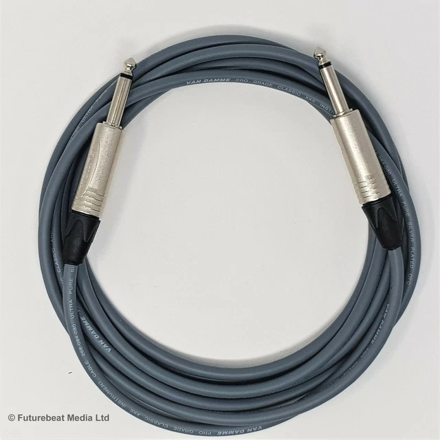 Van Damme Pro Audio Patch Cable Lead Neutrik Connectors 1/4" Mono Jack To Jack E - Foto 7