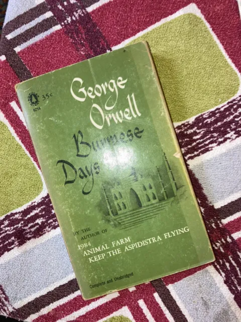 Burmese Days by George Orwell 1958 Popular Giant Vintage Paperback Book