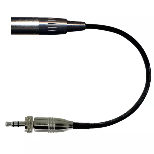 3 Pin Microphone Adapter TA3M mini XLR to Sennheiser 3.5mm Jack Plug Body Pack