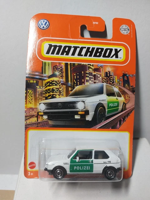 MATCHBOX 1/64 🇨🇵 Volkswagen golf mk1 polizei rabbit mainline EUR 5,00 ...