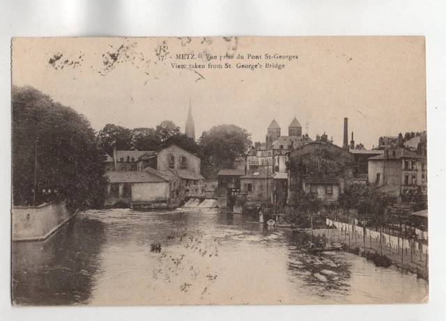 METZ - Vue prise du pont Saint Georges  (B3025)