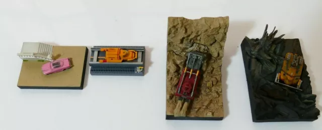 Thunderbirds Konami The Pod Vehicles Vol 2. The Dioramas Set of 3 (4 in total)