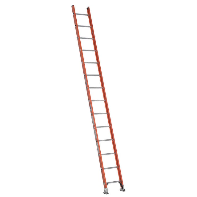 WERNER D6214-1 Ladder,14 ft.H,19 In. W,Fiberglass