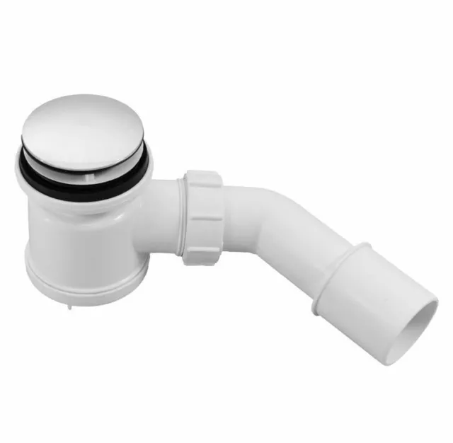 Set de Vidange Syphon Mcalpine Ø 52mm Cache Acier Inox pour La Vanne de Douche