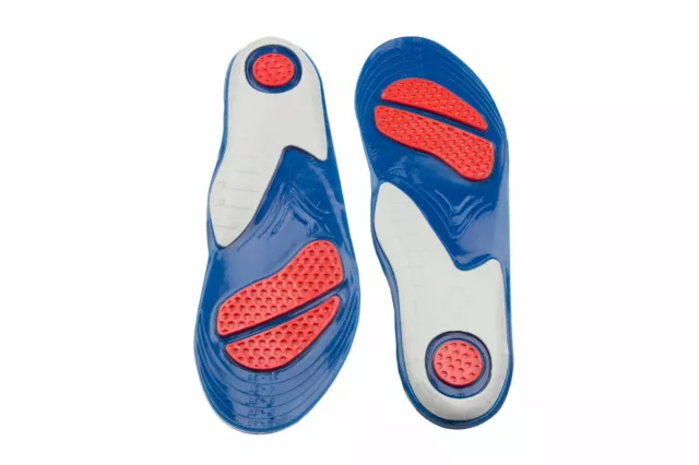 PRO 11 performance red spot gel insoles for trainers work boots and sports Gym