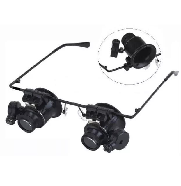 20X Magnifying Magnifier Glasses Magnifaction Jeweler Watch Repair LED Light