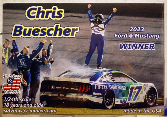 2023 Ford Mustang Chris Buescher FifthThirdBank Winner 1:24 Salvinos JR 422387