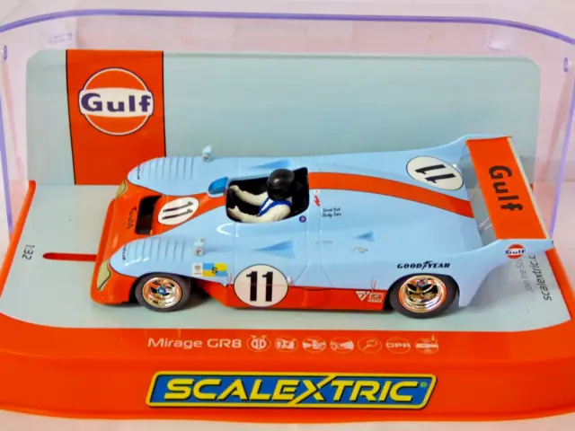 Scalextric Gulf Mirage GR8 1975 Le Mans Winner No.11 Bell/Ickx 1:32 Scale