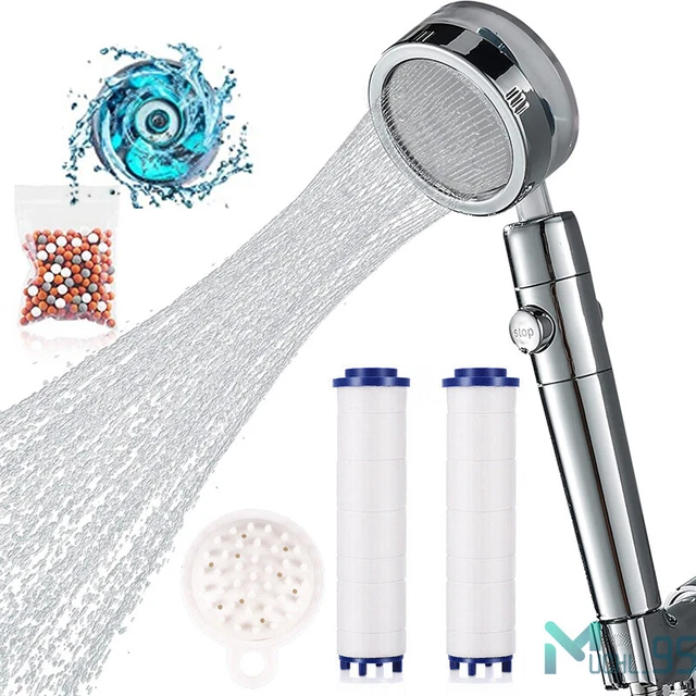 HANDHELD PROPELLER TURBO Fan Hydro Jet Spinning Shower Head High