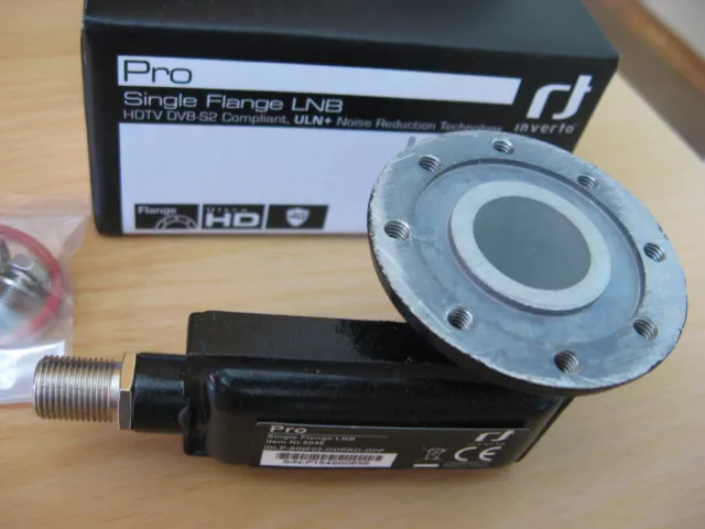 Flange LNB Universal Single Flansch LNB C120 Inverto Pro LNBF 10,7-12,75GHz