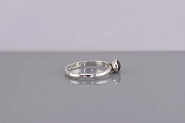 Taxco Sterling Silver Oval Purple Band Ring 925 Sz: 7.5 3