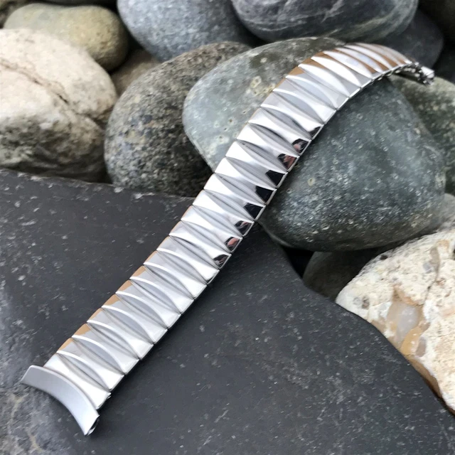 1956 Flex-Let Rex Stainless Steel Expansion nos Unused 1950s Vintage Watch Band
