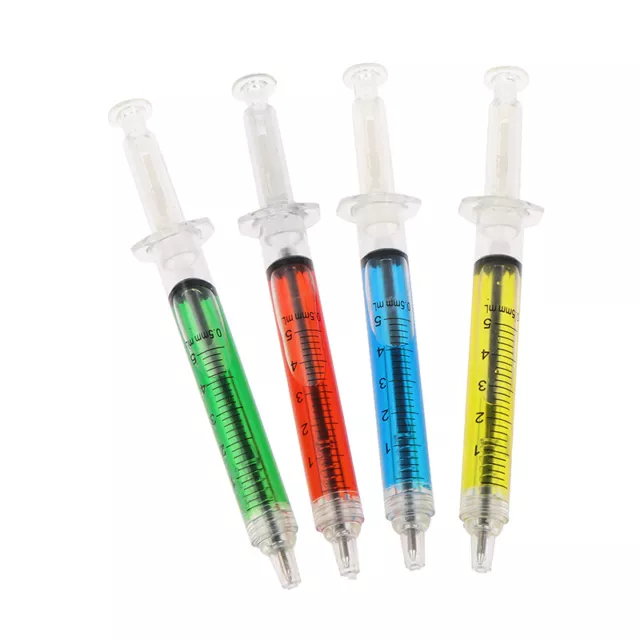 1pcs Injection Type Ball Point Pen Liquid Pen School Supplies Nurse Syringe Pen 2