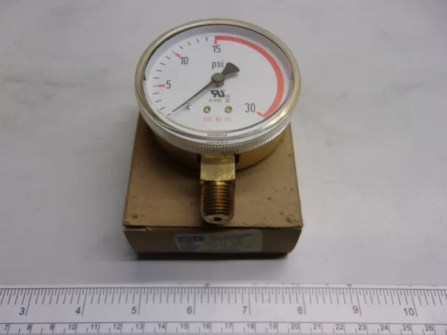 Wika 8610860 30 Psi, Pressure Gauge, 2.5”, 1/4" Npt, 0516A