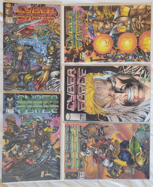 Cyberforce vol 1 (1992) 0 1 2 3 4 complete Image comics Silvestri coupon VF+ avg
