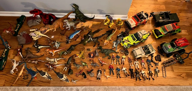 Jurassic World Park Dinosaur Toy Lot  Massive Compounds Cars Dinos Kenner Nice