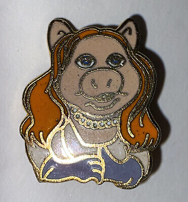 HAI Miss Piggy Enamel Pin Pinback Vintage 1977 1978 Jim Henson Muppets 1" Size