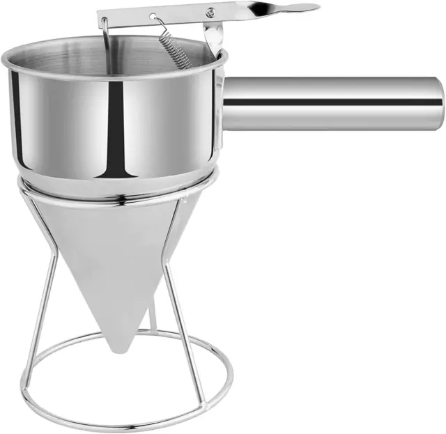 Pancake Batter Dispenser with Stand, Batter Dispenser Stainless Steel Pancake Di