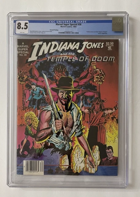 1984 Marvel Super Special #30 INDIANA JONES AND THE TEMPLE OF DOOM - CGC GRADED!