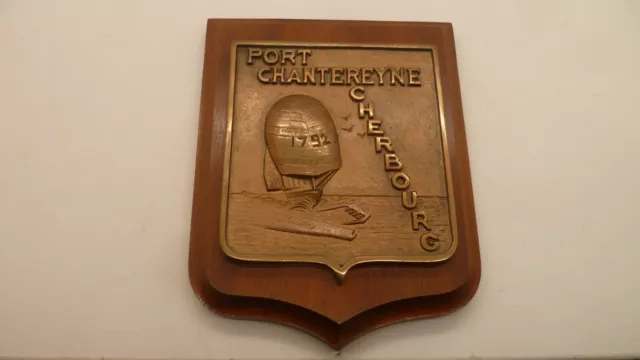TAPE de BOUCHE MARINE PORT CHANTERREYNE CHERBOURG - RARE - VOILE -BATEAUX - MER