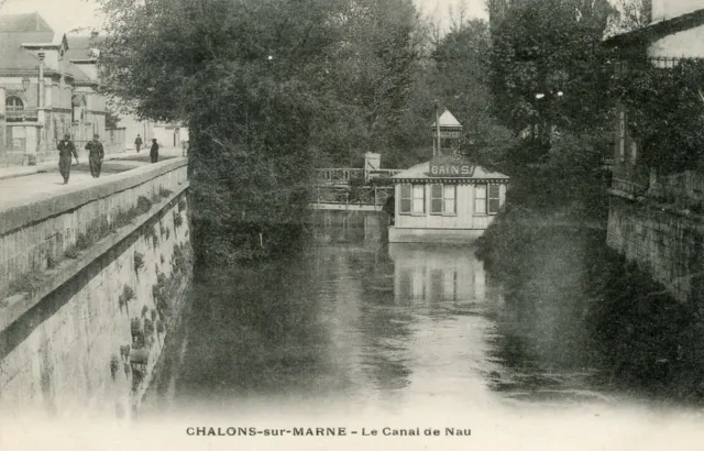 *15041 cpa Chalons sur marne - the Canal de Nau