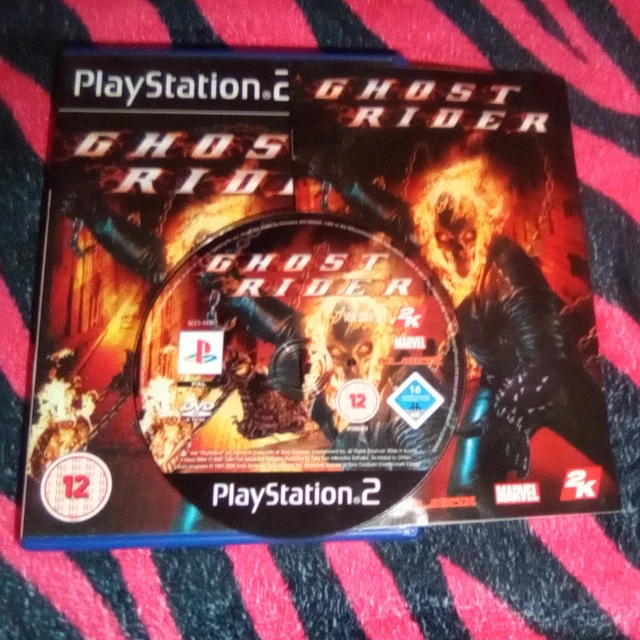 GHOST RIDER (SONY PlayStation 2, PS2) - Tested Working - Marvel/2K - Disc & Case EUR 18,88 - ES