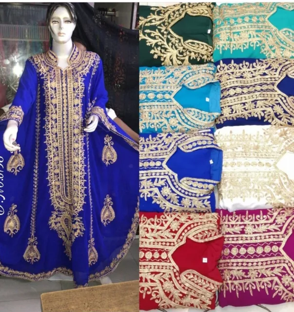 SALE New Moroccan Dubai Kaftans Farasha Abaya Dress Very Fancy Long Gown MS 142