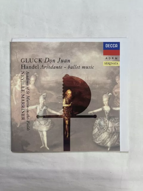 Gluck Don Juan Handel Neville Marriner Ariodante St Martin Classical Music CD