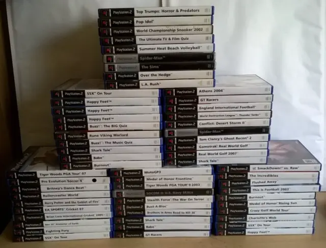 59 x PS2 Games Large Big Bundle Collection Job Lot - Most Complete With Manuals