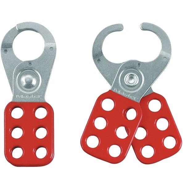 Steel Lockout Hasp, 1" Jaws, Red, 1/Each Masterlock  420 071649442407