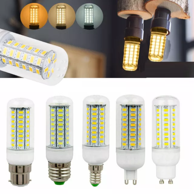 E14 E27 G9 B22 GU10 LED Corn Light Bulbs 7W - 30W White Lamps Energy Saving RE