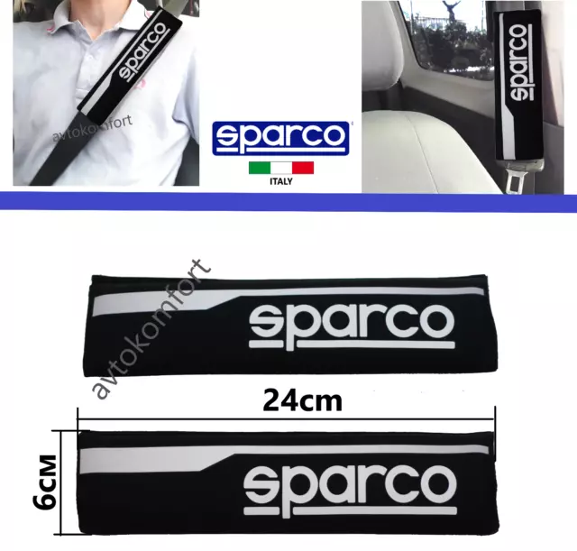 0109R3 SPARCO GT Seat Belt Shoulder Pads Thin 2 Inch Harness
