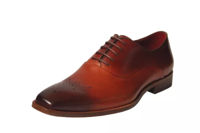 Steven Land Men's Bordeaux Genuine Leather Oxford Dress Shoes SL0017