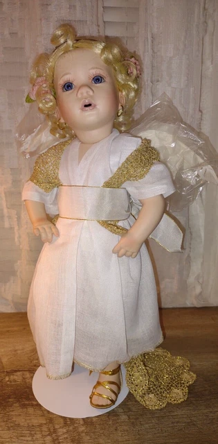 15" Angelic Cherab Doll by Linda Steele Wings Still in Plastic SO ADORABLE!