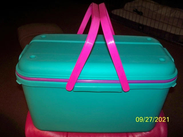 Contenedor de almacenamiento de bolsos artesanales de 20" con bandeja de inserción - EAGLE CRAFTSTOR