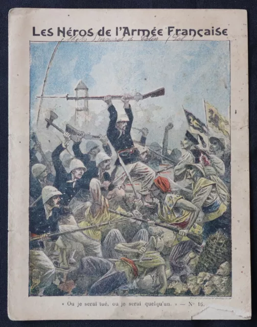 Couverture protège Cahier école Le Sergent BOBILLOT au siege de TUYEN QUAN 1885