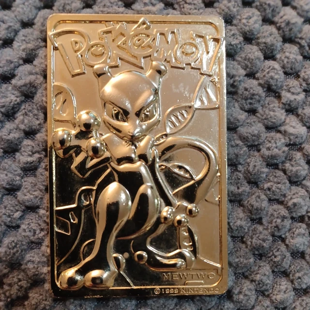 minecraft cards rare Pokemon-Mewtwo-23K Gold Plated Trading Card 1999  CertiMart Inc