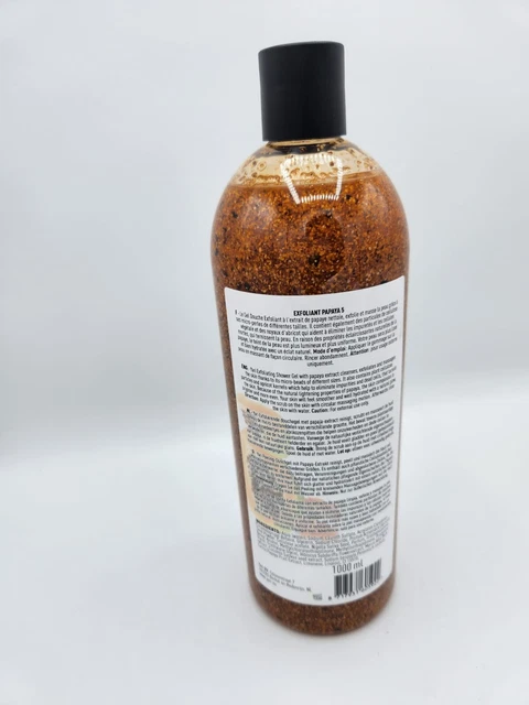 Gel Douche Exfoliant Yari DERMAMAN à La Papaye - 1000ml, 100% Naturel, éclaircissant - Neuf