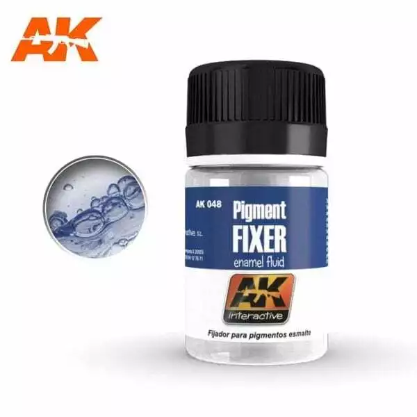 Pigment Fixer Enamel Fluid 35ml Bottle AK Interactive AK48